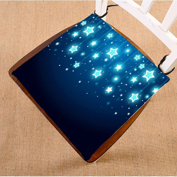 ABPHQTO Christmas Stars Chair Pad Seat Cushion Chair Cushion Floor Cushion Two Sides Printing 16x16 Inch