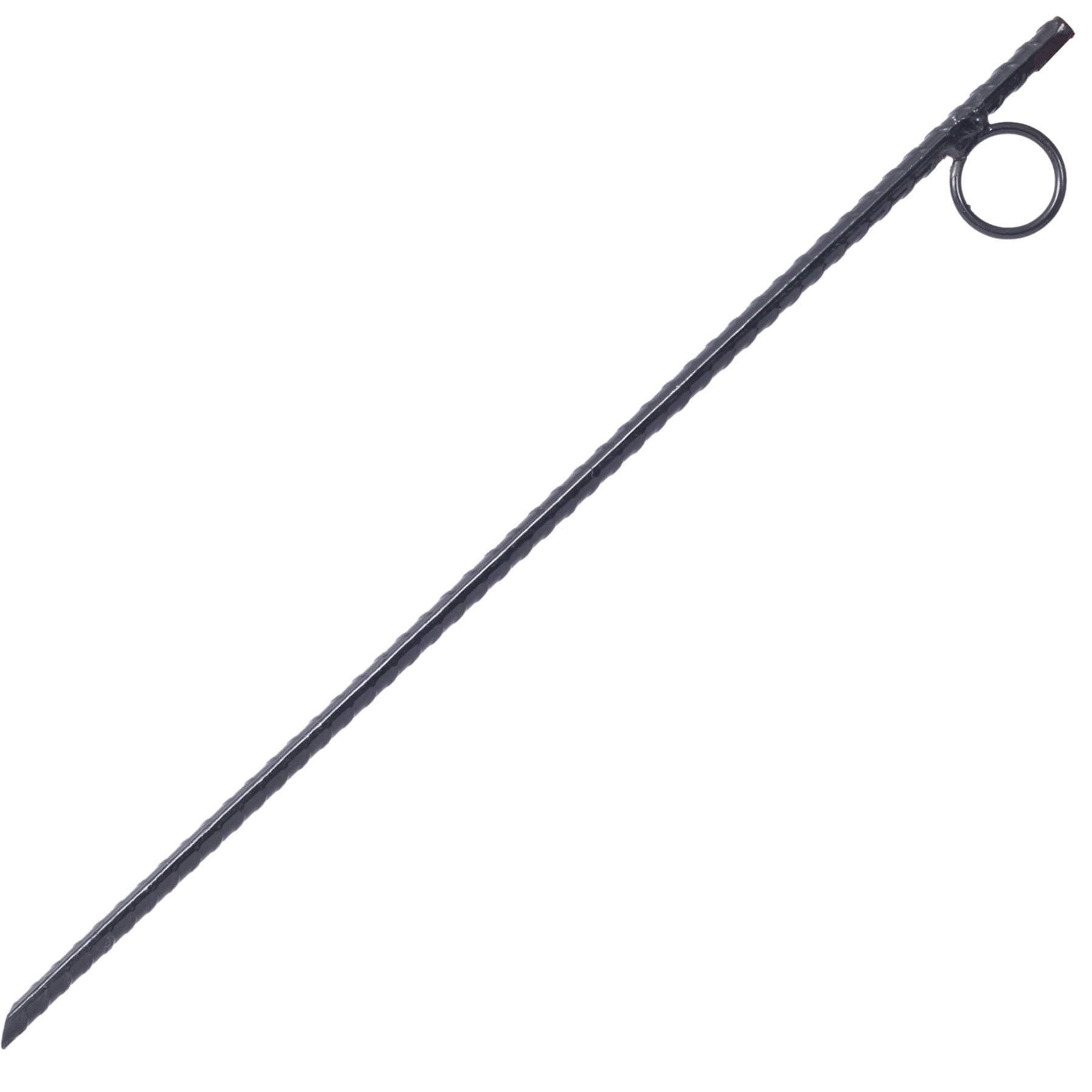 6pcs Rebar Stake with loop Grip 3/8x 18 Inch Steel Durable Heavy Duty Tent Canopy Ground Stakes with Angled Ends and 1 Inch Loops for Campsites and Canopies