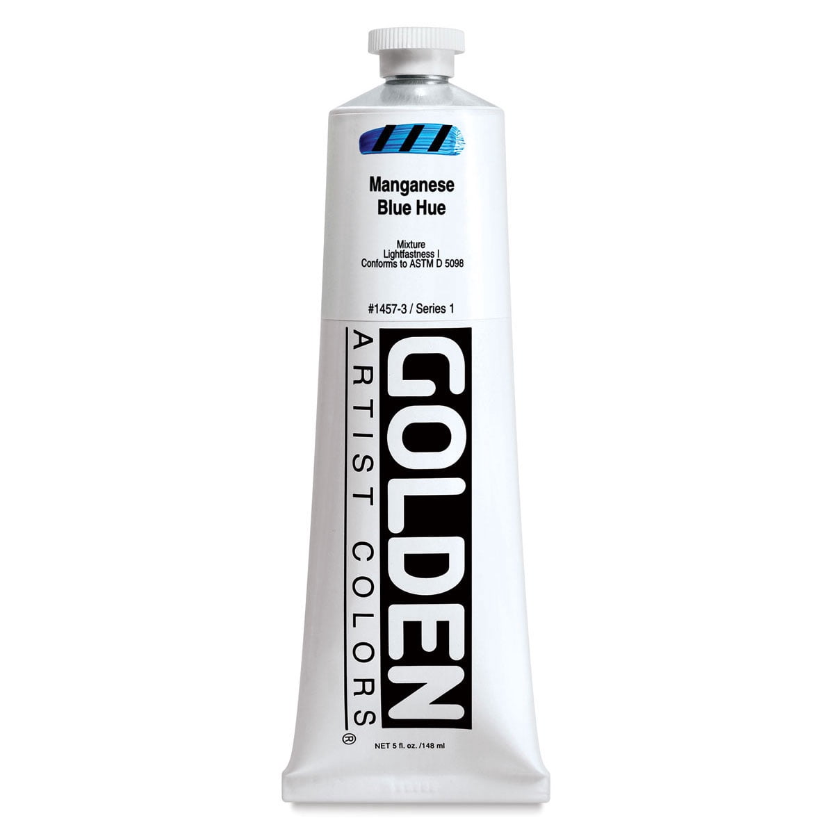 Golden Heavy Body Artist Acrylics - Manganese Blue Hue, 5 oz Tube