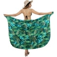 thumbnail image 5 of LA LEELA Women's Summer Beachwear Sarong Bikini Wraps Swim Cover up Skirt Wrap Swimwear Swimsuit Beach Coverups for Women One Size Green, Leaves, 5 of 5