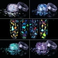 thumbnail image 3 of UDIYO Nail Giltter Sequines Fluorescent Glass Paper Dust Powder Nail Art DIY Decor, 3 of 7