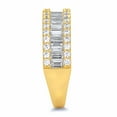 thumbnail image 3 of Wellingsale Ladies Solid 14k Yellow Gold Polished CZ Cubic Zirconia Wedding Band - Size 7, 3 of 5