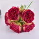 Fleur Artificielle Pivoine Décoration de Mariage 5 Pivoines Fausses Fleurs Décoration de la Maison Fleur bouquet de Mariée pour la Décoration de la Maison – image 9 sur 9