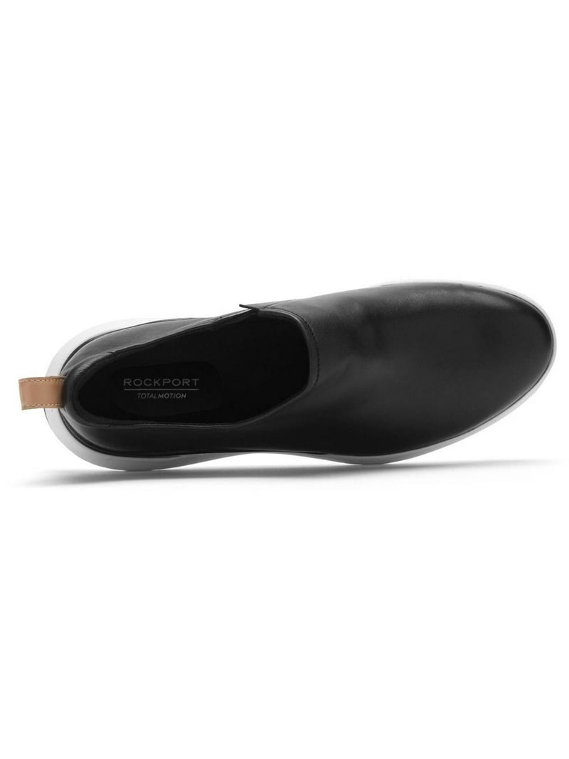 Rockport Women's Total Motion Sport High Slip-On Black Leather