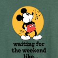 thumbnail image 3 of Disney - Mickey & Friends - Waiting for the Weekend Like - Women's Lightweight French Terry Long Sleeve Shirt, 3 of 5