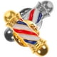 thumbnail image 5 of 2pcs creative barber shop broche broche barber shop broche broche pin de solapa, 5 of 6