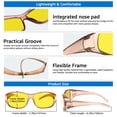 thumbnail image 6 of TINHAO Polarized Fit Over Sunglasses Wrap Around Shades Wear Over Glasses UV400 Protection for Driving, 6 of 7