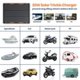 thumbnail image 4 of Cargador de panel solar FlexSolar 20W 12V con controlador y conectores, 4 of 7
