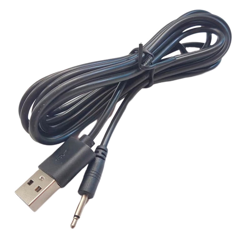USB to AUDIO DC 2.5mm Charging Cable, Charger Cord for Rechargeable Wand  Massager, Black 24AWG