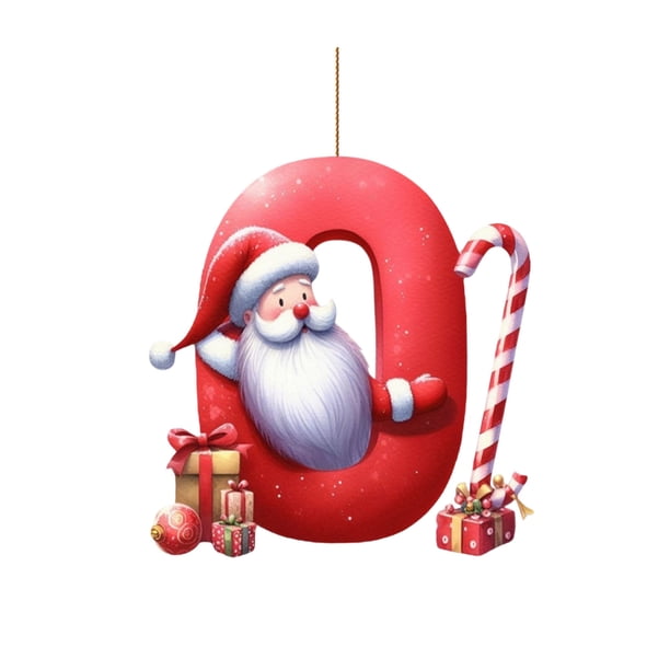 Árbol de Navidad Decoraciones Carta Colgante Decoración Árbol de Navidad Acrílico Plano Decoración de Fiesta Regalo Colgante Ornamentos Del Árbol de Navidad