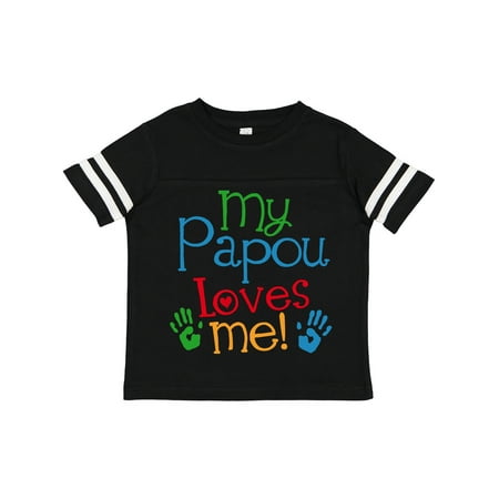 

Inktastic My Papou Loves Me Gift Toddler Boy or Toddler Girl T-Shirt