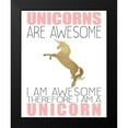 thumbnail image 2 of Kimberly, Allen 20x24 Black Modern Framed Museum Art Print Titled - Unicorns Are Awesome, 2 of 5