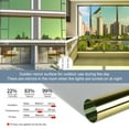 thumbnail image 2 of Window Tint for Home One Way Daytime Privacy Window Film Heat Control Sun Blocking Anti UV Non-Adhesive Static Cling Reflective Mirror Glass Film for Home Office Silver 16 inch*6.5FT, 2 of 9