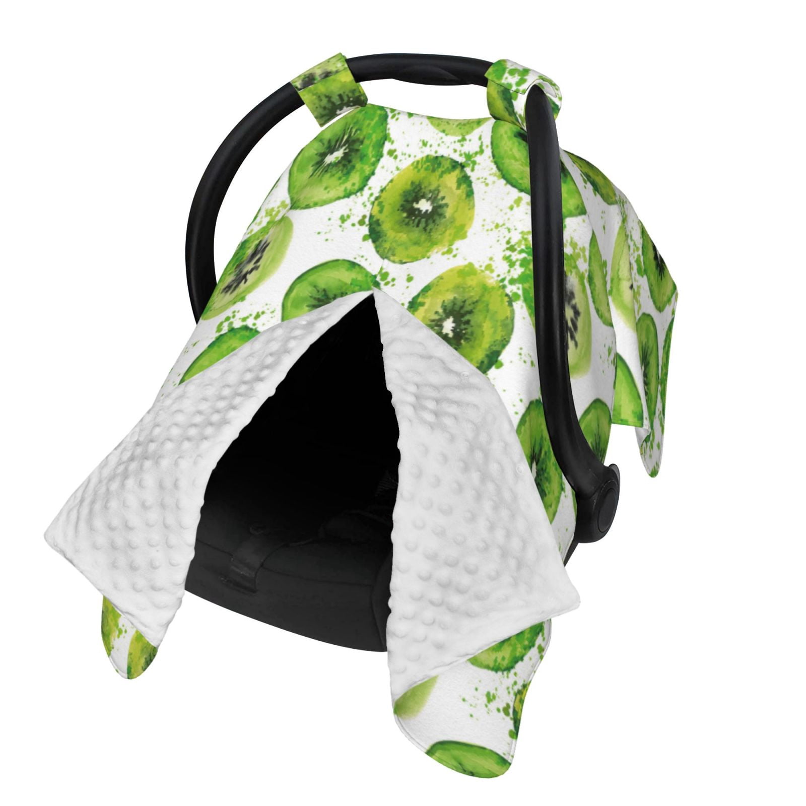 Naloa Green Kiwi Baby Car Seat Cover, Breathable Baby Carrier Cover, Multiuse Baby Carrier Cover & Nursing Breastfeeding Cover