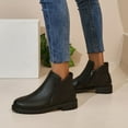 thumbnail image 6 of Wensltd Women's Boots Pull On Solid Color Chunky Mid Heel Versatile Fashion Winter Short Boots, 6 of 8