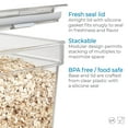 thumbnail image 4 of iDesign Medium Tall Dry Goods Storage Bin, 5” L x 8.1” W x 6” H, Clear, 4 of 7