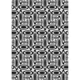 thumbnail image 1 of Ahgly Company Indoor Rectangle Patterned Charcoal Black Novelty Area Rugs, 7' x 9', 1 of 6