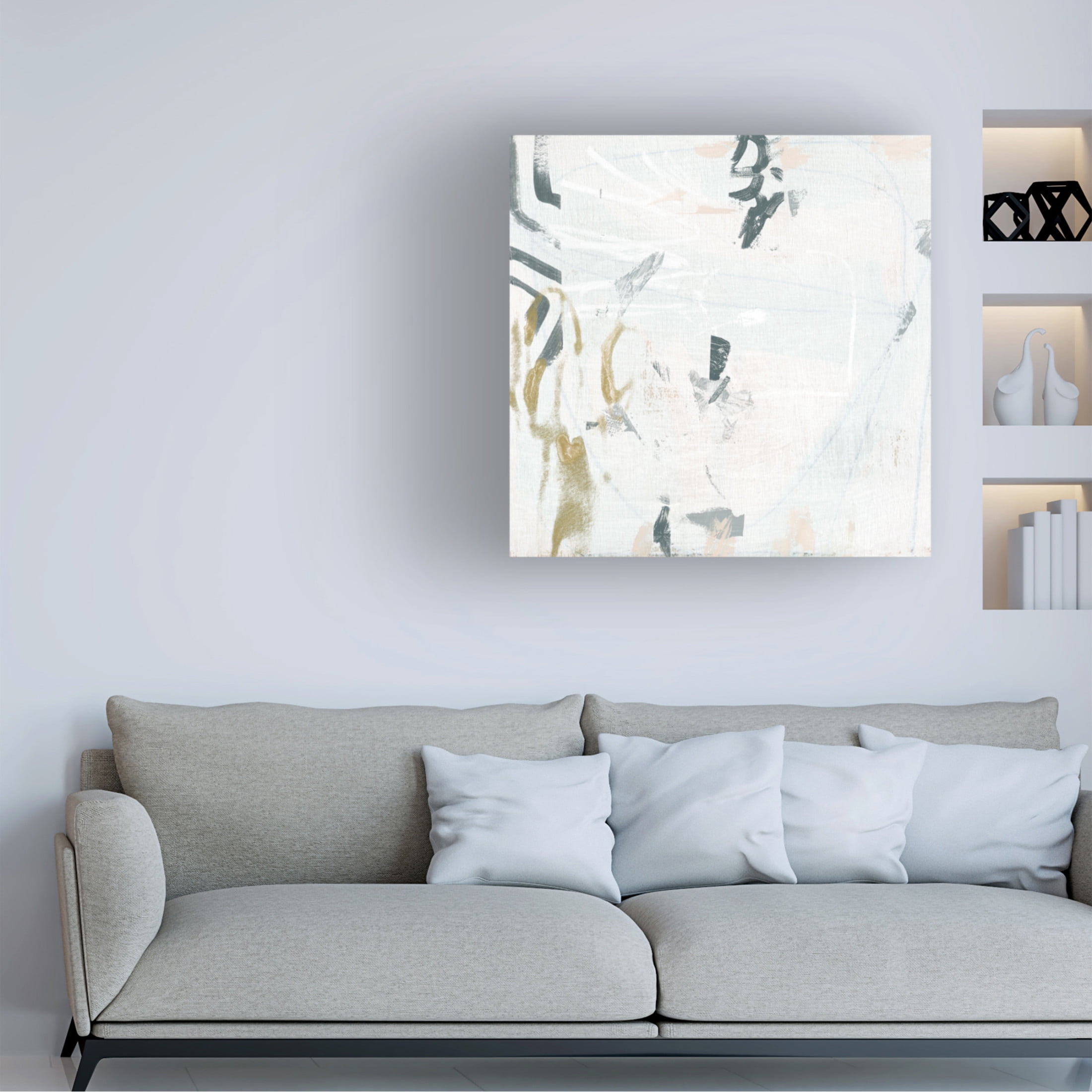 Trademark Fine Art June Erica Vess Serif I Canvas Wall Art