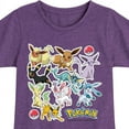 thumbnail image 3 of Pokémon - Eevee Evolution Stickers - Youth Girls Short Sleeve Graphic T-Shirt, 3 of 5