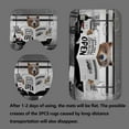 thumbnail image 4 of 4PCS Funny Monkey Shower Curtain Sets with Rugs, Waterproof Fabric Grey Shower Curtain, Cool Hilarious Chimpanzee Black White Animal Wildlife Bathtub Red Wine Modern Boys Men Bathroom Decor, 4 of 7