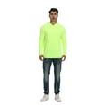 thumbnail image 5 of Zfeel Long Sleeve Work Hoodie for Men, Pullover Hi-Viz Neon Yellow Dry Fit Workwear, 3 Pack, 2XL, 5 of 6