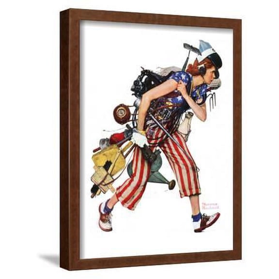 Rosie to the Rescue, September 4,1943, Figurative Framed Art Print Wall Art by Norman Rockwell Sold by Art.Com