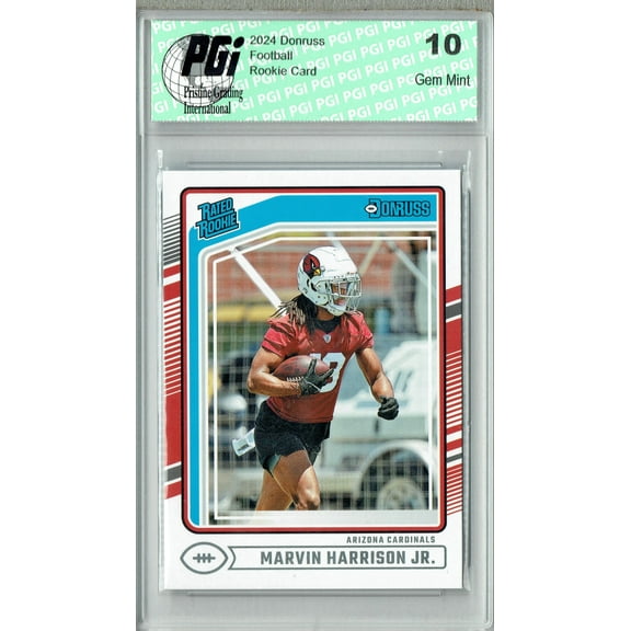 Marvin Harrison Jr. 2024 Donruss #393 Football Rookie Card PGI 10