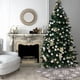 thumbnail image 2 of 48 pulgadas Jacquard Cachemira copo de nieve árbol falda felpa árbol de Navidad alfombra fiesta decoración del hogar JAMW Sencillez, 2 of 5
