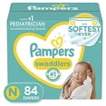 thumbnail image 1 of Pañales Pampers Swaddlers para recién nacidos/talla 0 (hasta 4,5 kg), 84, 1 of 29