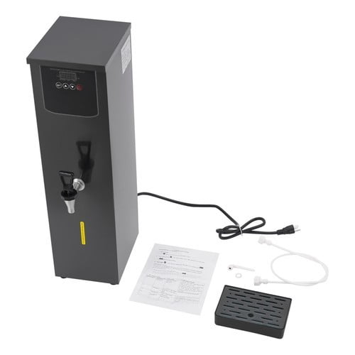 Hot Water Dispenser, 30L 3000W Boiling Water Machine with Step Heating, 110V, Stainless Steel, Fast Heating, Anti-Dry Burn Protection, for Office, Home, Commercial Use, Silver