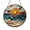 Acrylic 3.5 Inch, variant on Stained Glass Sunrise Seascape Suncatcher, Ocean Wave Seashell Window Hanging Decor, Coastal Beach Style Sun Catcher for Bright Window Art
