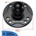 thumbnail image 4 of Base de montaje VAZESWIN 1 bola con placa redonda de aleación de aluminio, 4 of 9