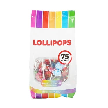 Hilco Assorted Flavor Lollipops, 75 Count 14.5 oz, Everyday Gusset Bag, Allergens Not Contained