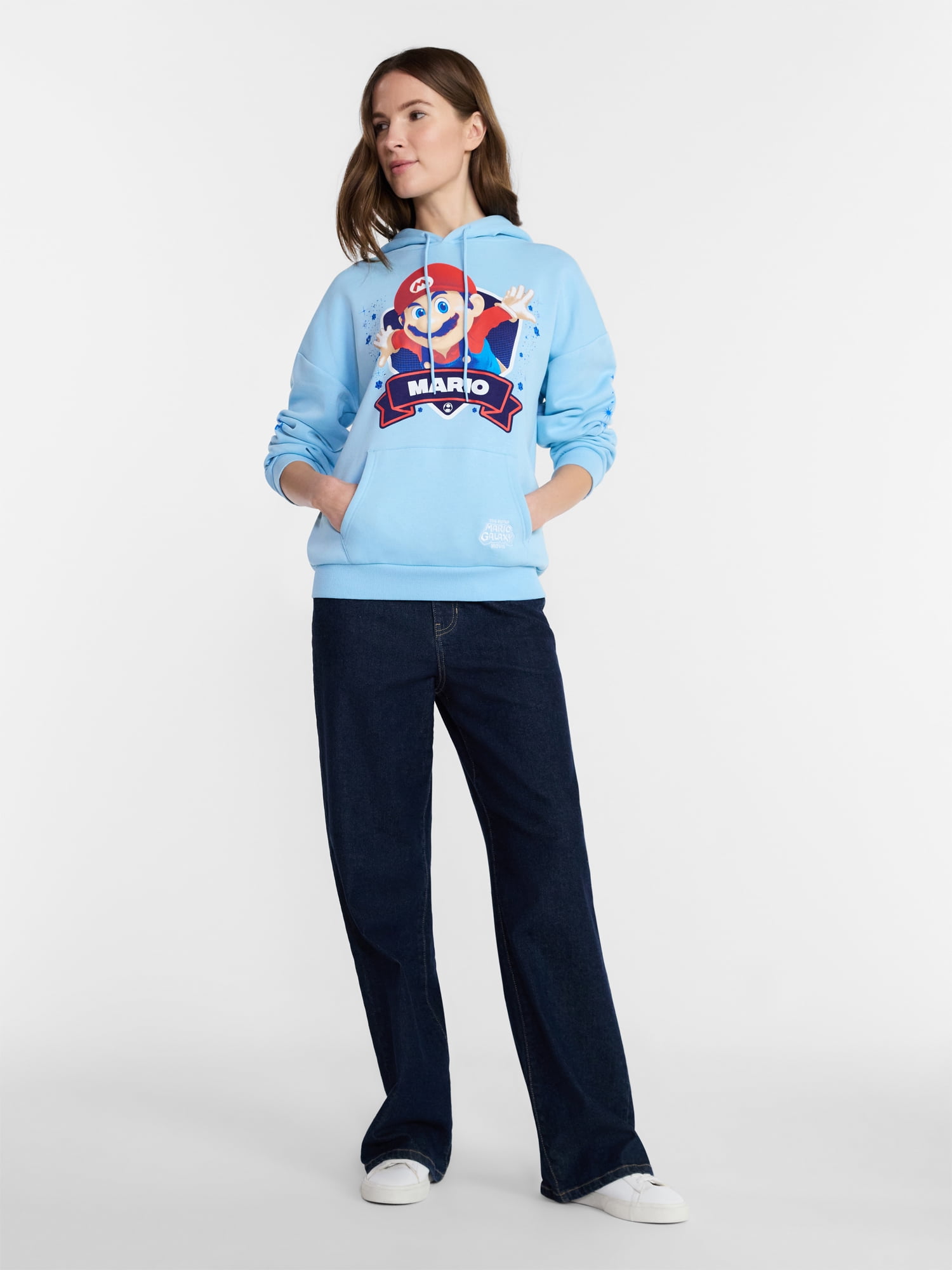 Super Mario Galaxy Movie Women's Graphic Hoodie, Sizes XXS-XXL
