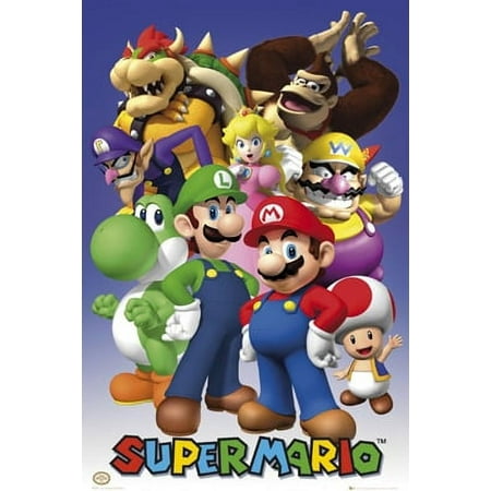 Nintendo All Stars Poster - 22 x 34 inches