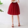 thumbnail image 6 of VUPSGEZ Womens Large Costume Tulle Skirt Tutu Underskirt Short Ball Gown Ballet Dance Dress Evening Dress Occasion (Red2,One Size), 6 of 7