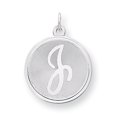 thumbnail image 1 of Pendentif Breloque Collier Monogramme Initiale Lettre J Délicat en Argent Sterling 925, 1 of 6