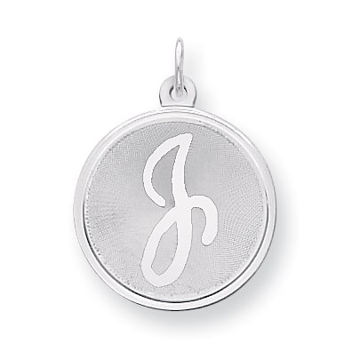Pendentif Breloque Collier Monogramme Initiale Lettre J Délicat en Argent Sterling 925