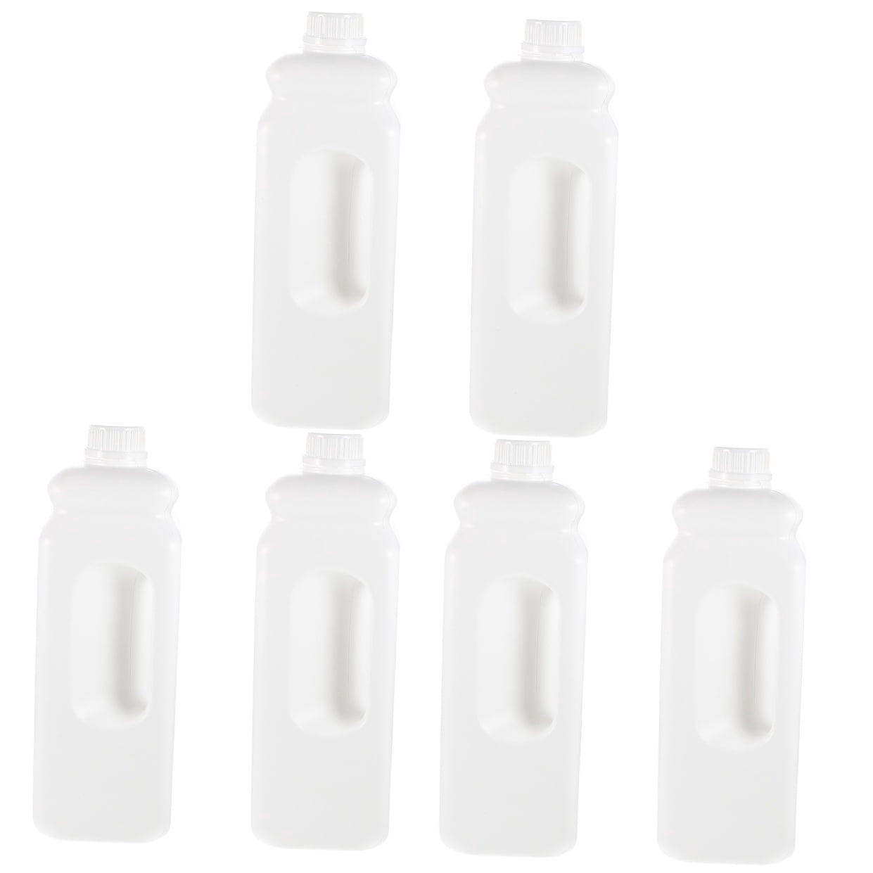 Raindrops 6-Pack Leak- Reusable Plastic Storage Jugs Caps, Gallon Size Containers for Home and Outdoor Use