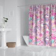 thumbnail image 2 of Pink Unicorns Flamingos Pattern Shower Curtain 84"x72" ,Bathroom Decorative Shower Curtains Set with 12 Hooks,Modern Waterproof Washable Shower Curtain, 2 of 6