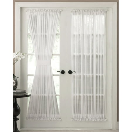 36' White Door - Reverie Semi-Sheer White door panel 36