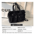 thumbnail image 2 of Bolso Tote Bag de Pana 14 Pulgadas Unisex Bolso Belug, Negro, 2 of 5