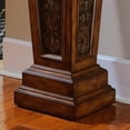 thumbnail image 3 of Pulaski Faux Metal Inlay Accent Pedestal in Nugget Brown Finish, 3 of 7
