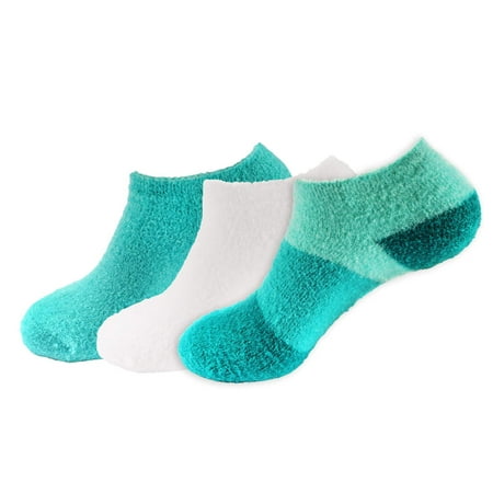 

BambooMN Women s Super Aloe Infused Fuzzy Nylon Socks Small Aquamarine