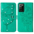 thumbnail image 2 of Dteck Wallet Case for Samsung Galaxy Note 20 Ultra with Kickstand Card Slot Holder Magnetic Clasp Phone Cover, Shining Diamond PU Leather Bracket Shockproof Wrist Strap Flip Folio Case,Green, 2 of 10