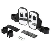 Black Side View Mirror Set For Utv Offroad High Impact Break-Away Large Wide View