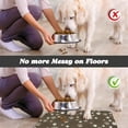 thumbnail image 5 of Dog Food Mat, Absorbent Water Bowl Mats Cat Pet Feeding Placemats Brown 16 * 24 inch, 5 of 6