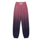 thumbnail image 2 of Pantalones deportivos Prolriy para mujer, pantalones deportivos informales con estampado degradado, bolsillos, cintura alta, deportivos, para gimnasio, ajuste atlético, color rojo sandía, XL, 2 of 4