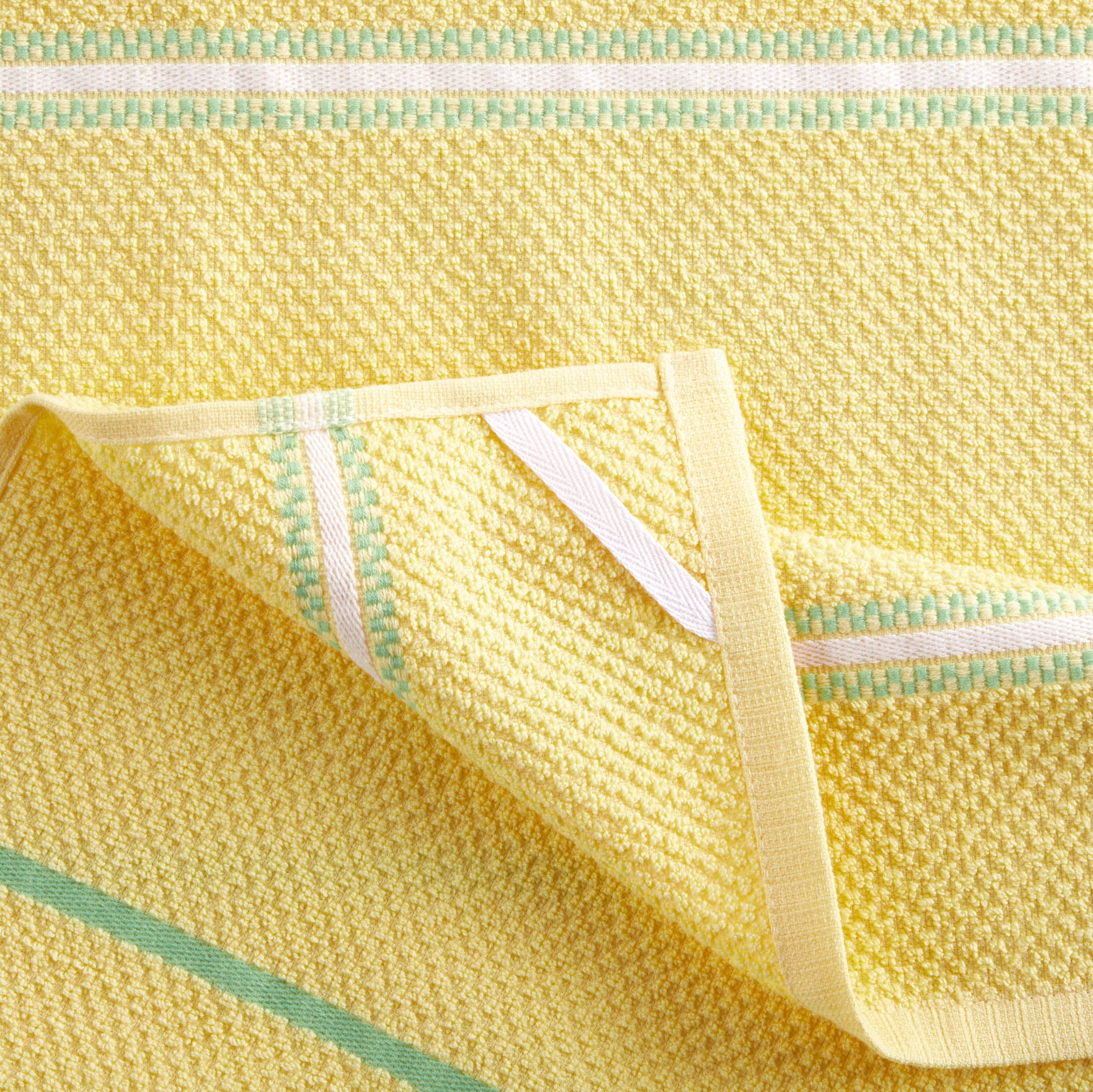 Martha Stewart Morris Striped Kitchen Towels - Aqua/White, 2 pk