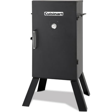Cuisinart 30" Electric Smoker, 3 Adjustable Racks, Large Capacity BBQ Meat Smoker, Water & Wood Trays for Smoked Meat, Brisket, Salmon & Jerky, Adjustable Temperature Control